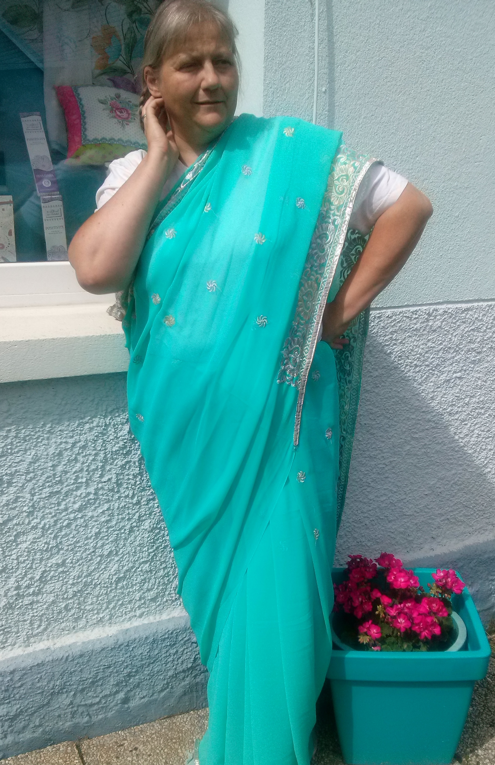 Sari zum Wickeln für jede Figur